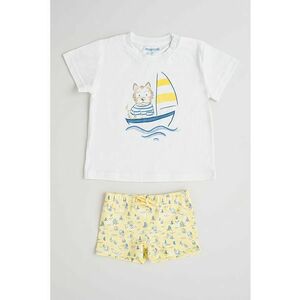 Set de tricou cu si pantaloni scurti de baie cu imprimeu - 2 piese imagine