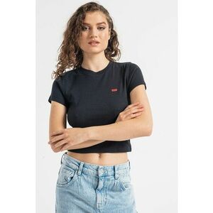 Tricou slim fit crop Essential imagine