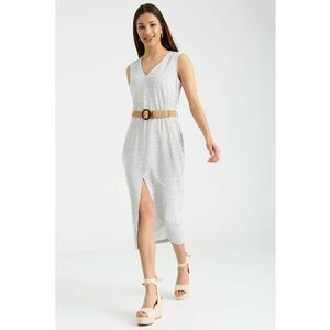 Rochie din amestec de in cu buline imagine