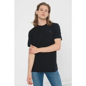 Tricou din amestec de bumbac cu logo discret imagine