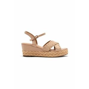 Sandale din piele cu talpa wedge Gilsum imagine