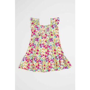 Rochie de bumbac cu imprimeu imagine