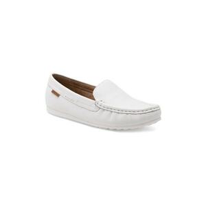 Mocasini dama - 437079 - Piele naturala - Alb imagine