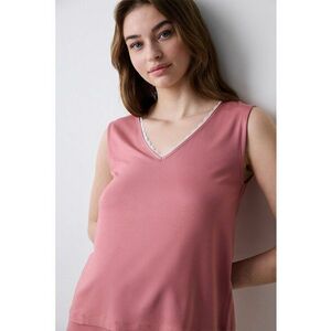 Top de pijama cu decolteu in V imagine