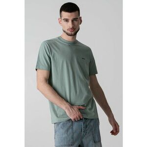 Tricou cu logo discret si decolteu la baza gatului imagine