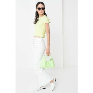 Tricou crop slim fit Baby imagine