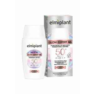 Fluid facial GLOW EXPERT 4D UV - anti pete pigmentare si antirid - cu SPF 50+ - 50ml imagine