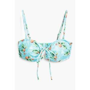 Sutien de baie cu imprimeu si decupaj imagine