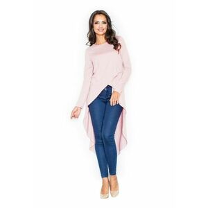 Bluza dama asimetrica - Viscoza/Elastan - Roz imagine