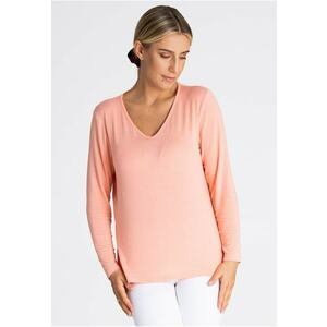Bluza dama - Viscoza/Elastan - Maneca lunga - Roz imagine