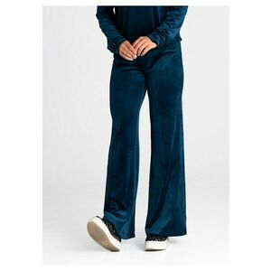Pantaloni dama - bleumarin - croi larg - elastici - poliester/elastan - imagine