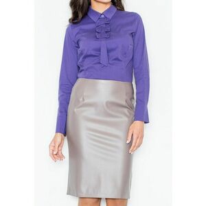 Fusta M183 - bej - poliester - eleganta - versatila - imagine