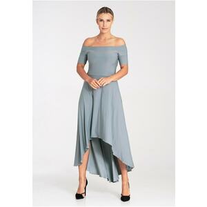 Rochie de seara maxi gri - poliester imagine