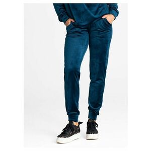 Pantaloni dama M965 - albastru - confortabili - cu buzunare - poliester - imagine