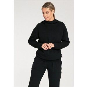 Hanorac dama - M1034 - negru - bumbac/elastan imagine