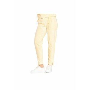 Pantaloni sport dama M1035 - Bumbac - Galben imagine