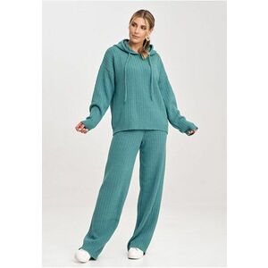 Set tricotat cu pantaloni - bleumarin - confortabil - elegant - imagine