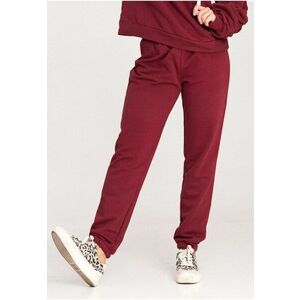 Pantaloni dama model M1056 - rosu - bumbac imagine