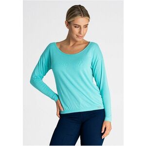 Bluza dama M981 - albastru - amestec viscoza-elastan - croi elegant - maneci lungi imagine