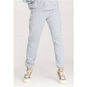 Pantaloni dama gri - bumbac - talie elastica - imagine