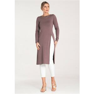 Bluza lunga dama - Viscoza/Elastan - Maro imagine