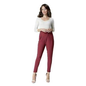 Pantaloni eleganti de dama - Asse - rosu imagine