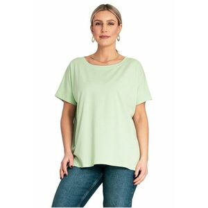 Tricou dama M1164 - Bumbac/Elastan - Verde - imagine