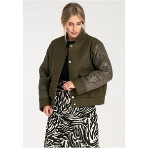 Jacheta dama M1097 - Poliester/Viscoza - Verde - imagine
