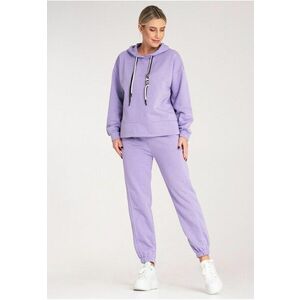 Set trening dama hanorac si pantaloni - confortabil - violet - bumbac/poliester - imagine