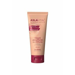 Masca detoxifianta Peel-Off cu Carbune pentru tenul sensibil Mineralactiv - 100 ml imagine