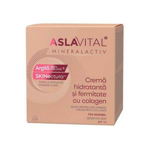 Crema hidratanta si fermitate cu Colagen SPF 15 pentru ten sensibil Mineralactiv - 50 ml imagine