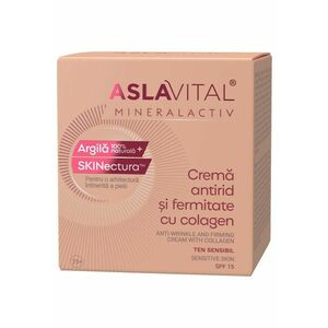 Crema antirid si fermitate cu Colagen SPF 15 pentru ten sensibil Mineralactiv - 50 ml imagine