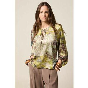 Bluza vaporoasa cu model floral imagine