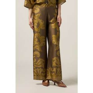 Pantaloni cu croiala ampla si imprimeu floral imagine