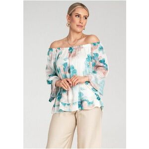 Bluza dama flori - Poliester - Multicolor - imagine