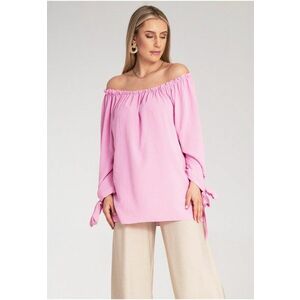 Bluza Boho dama - Poliester/Elastan - Roz - imagine