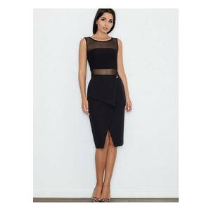 Fusta clasica neagra - viscoza - poliester imagine