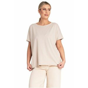 Tricou dama M1164 - Bumbac/Elastan - Bej - imagine