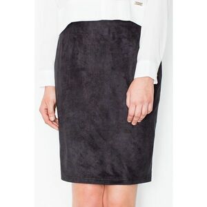 Fusta midi neagra - poliester - croiala creion - elastica imagine