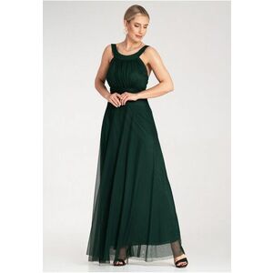 Rochie de seara maxi - verde - poliester - imagine