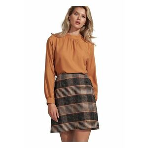 Fusta mini carouri - fermoar ascuns - multicolor - nylon - poliester - viscoza imagine