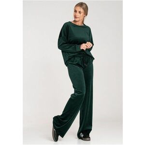 Trening dama poliester/elastan - verde intens - hanorac lejer - pantaloni lungi - imagine