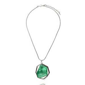 Colier elegant cu piatra verde imagine