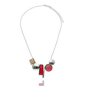 Colier elegant cu piatra rosie imagine
