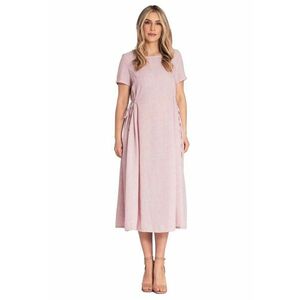 Rochie de cocktail - roz - poliester - imagine