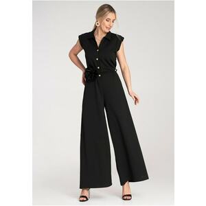 Salopeta lunga dama - neagra - material de inalta calitate - imagine