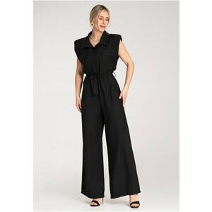 Salopeta eleganta formala - neagra - fabricata din material de calitate - imagine