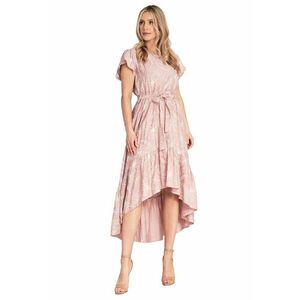 Rochie M1179 - floral - volane - material durabil - viscoza/nylon - imagine