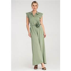 Salopeta lunga verde - material respirabil - imagine
