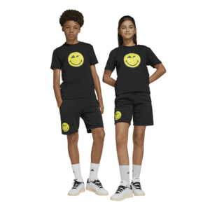 Pantaloni scurti din amestec de bumbac cu imprimeu Smiley Face imagine